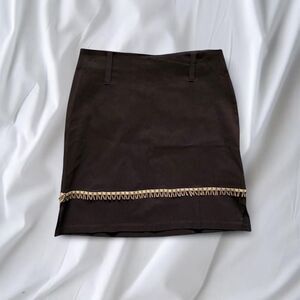 Y2K Boho Mini Skirt